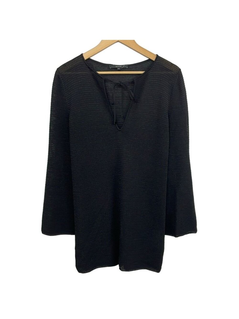 Gucci Long Sleeve Sweater S Black Kaftan Knit